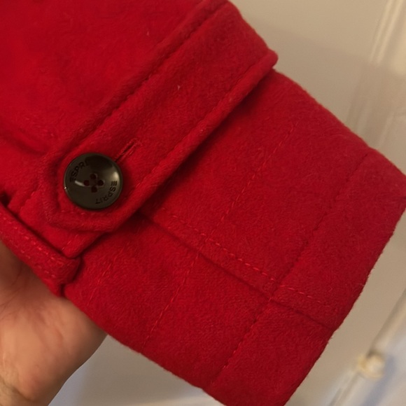 Esprit Red Peacoat - size 4 - Picture 6 of 8